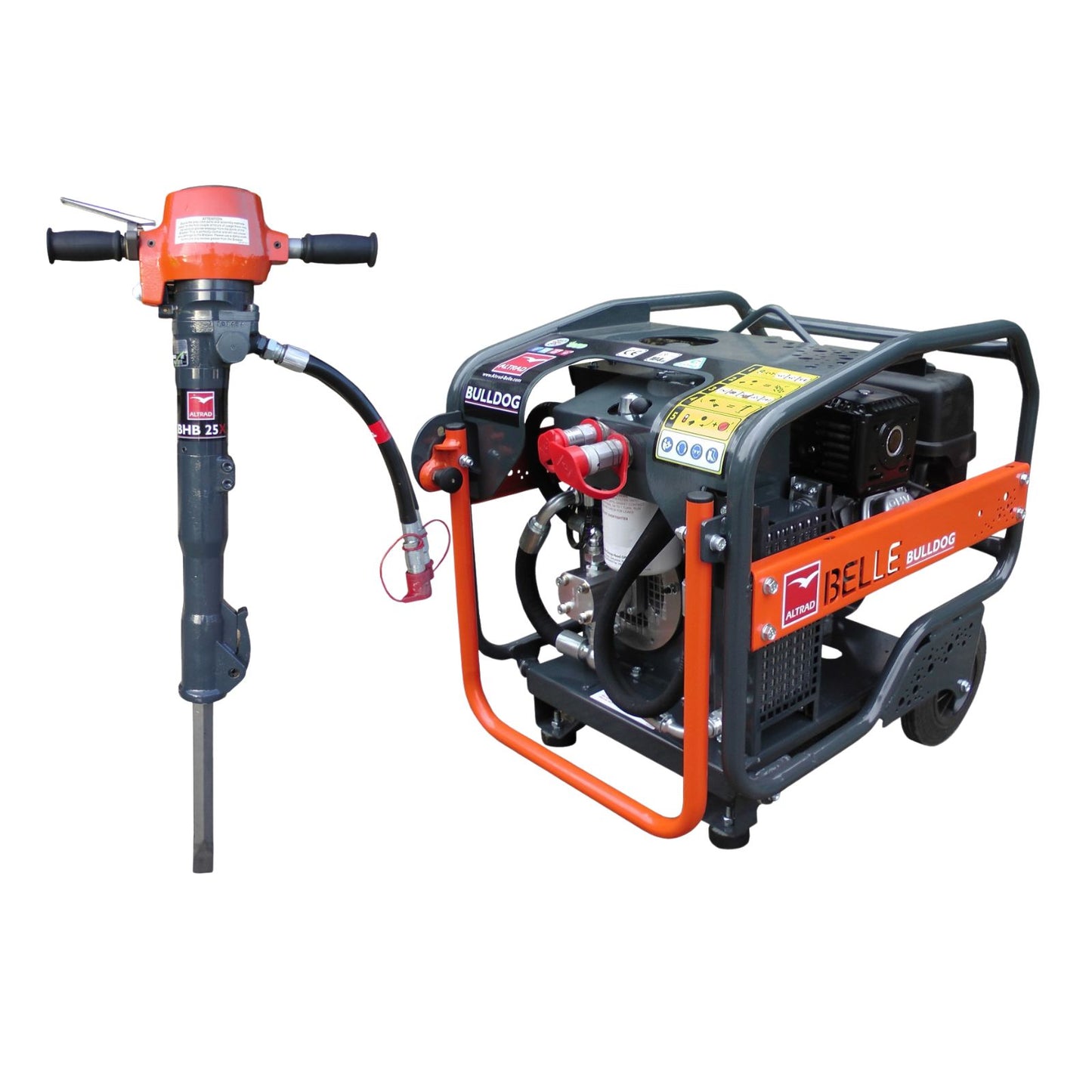 Belle Bulldog Loncin Petrol Hydraulic Power Pack C/W Hydraulic Breaker Package - Lapwing UK -  - Lapwing UK