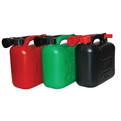 5 Litre Plastic Fuel Can and Flexible Spout - Orbit - Liquid Storage - Lapwing UK