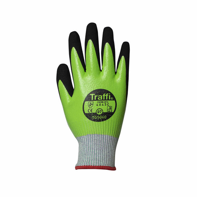 Traffi Waterproof Nitrile Cut Level C Safety Glove - Lapwing UK - Hand Protection - Lapwing UK