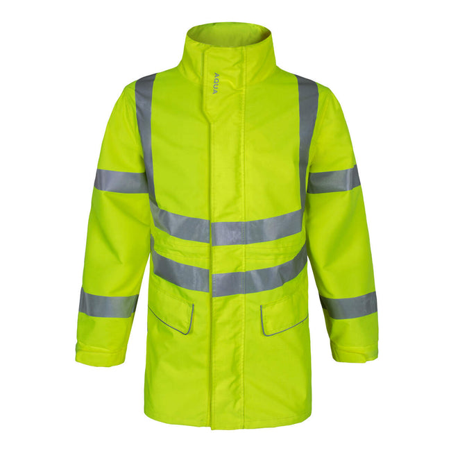 Aqua Hi-Vis Ripstop Breathable Jacket - Yellow - Lapwing UK - CLOTHING - Lapwing UK