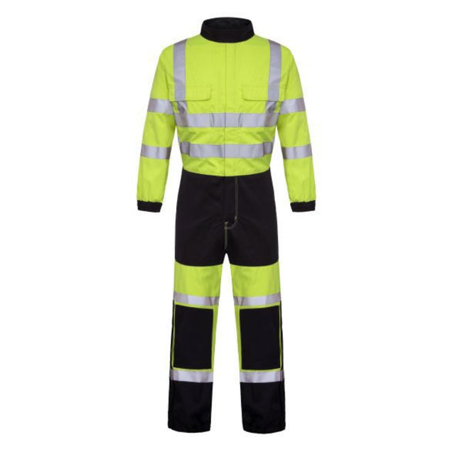 Flame Retardant Yellow Boiler Suit with Reflective Bands - Azured - Flame Retardant - Lapwing UK