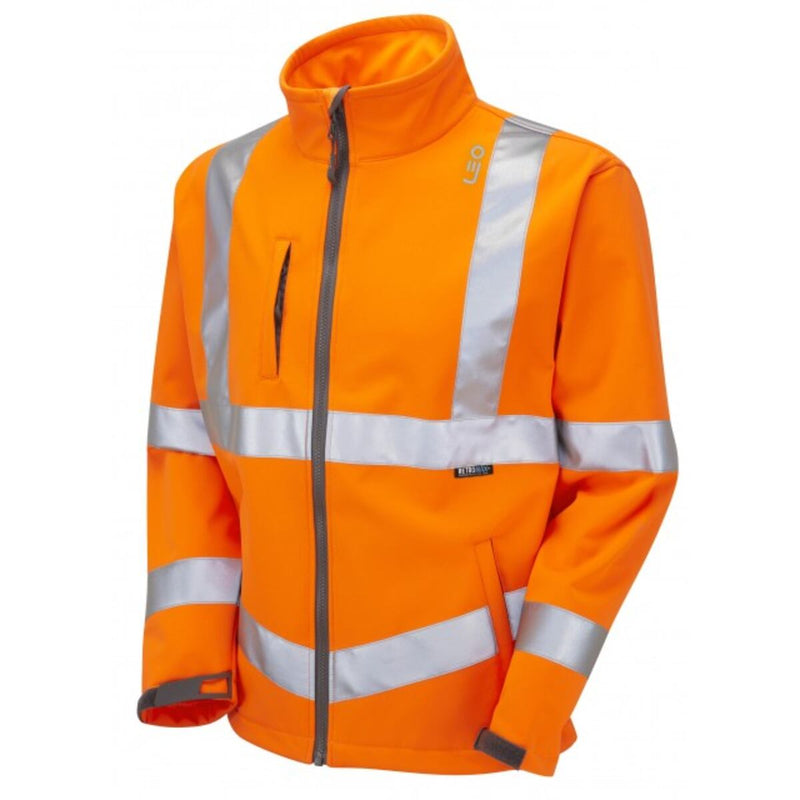 Softshell Jacket - Orange - Azured - General Hi Vis - Lapwing UK