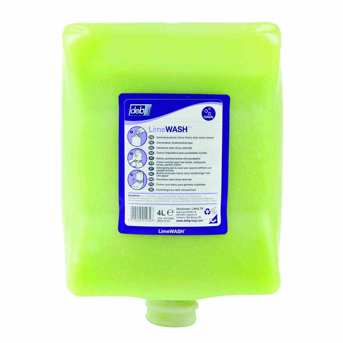 Deb Lime Wash Refill 4L - Orbit - Hand Cleaners - Lapwing UK