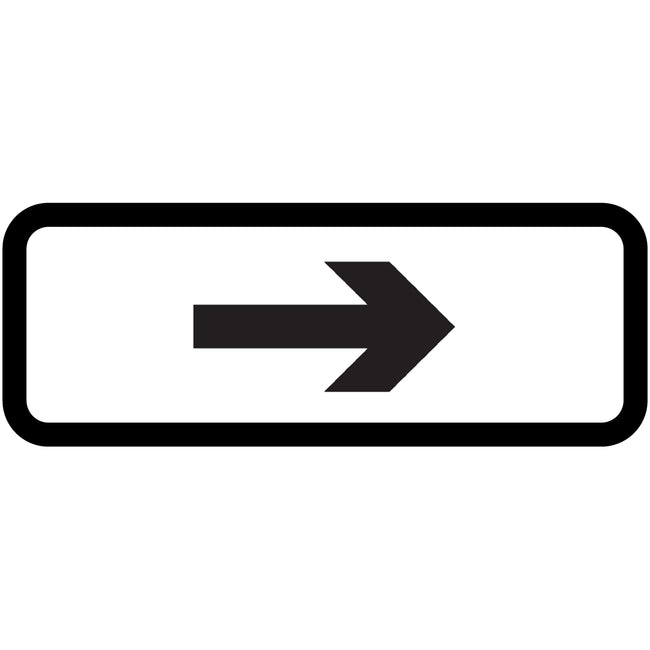 Arrow Sub Plate Left and Right 3mm Plastic Sign - Lapwing UK - Traffic Management - Lapwing UK