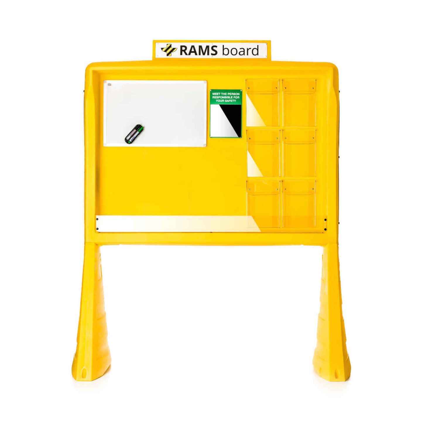 Yellow Workplace Safety RAMS Board - POA - Lapwing UK - Safety Signage - Lapwing UK