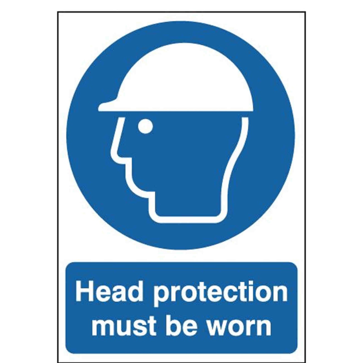 Safety Signs Head Protection Must Be Worn A3 - Orbit - Safety Signage - Lapwing UK