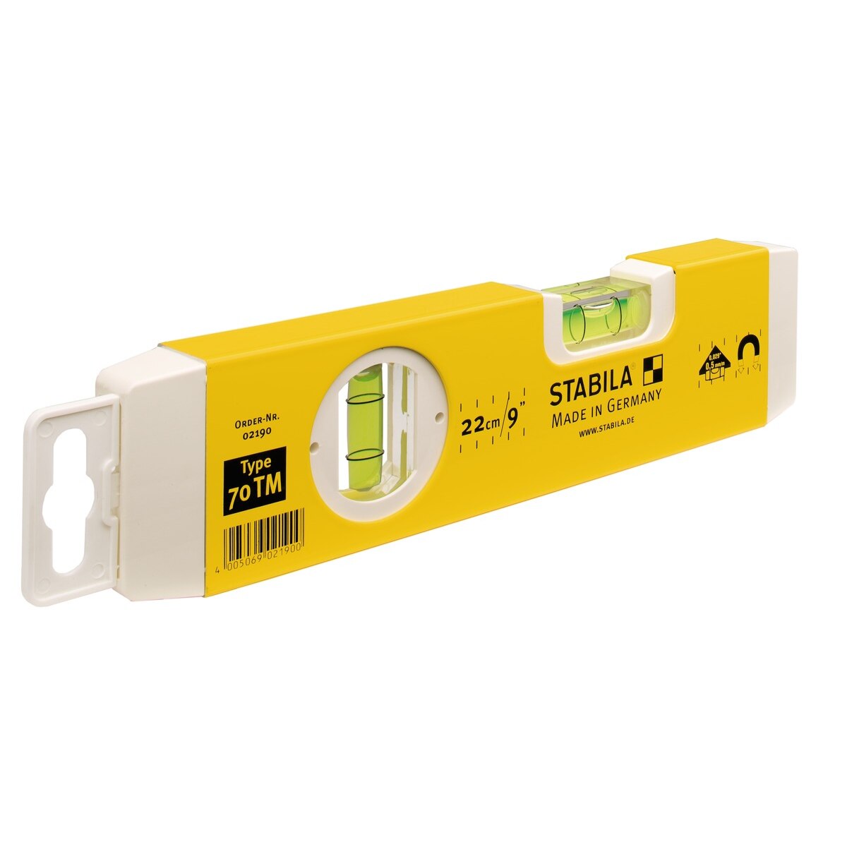 Stabila Magnetic Torpedo Level 25cm - Lapwing UK - Hand Tools - Builders - Lapwing UK