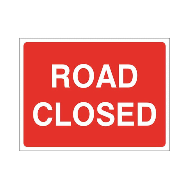 Plastic Road Sign: Road Closed - Lapwing UK - Traffic Management - Lapwing UK