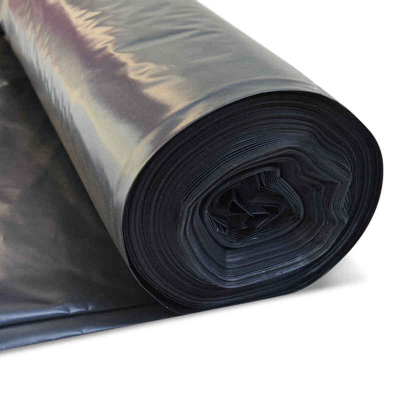 Visqueen Black Eco Membrane 4m x 25m - 250MU - 1000 Gauge - Lapwing UK - Temporary Covers & Storage - Lapwing UK