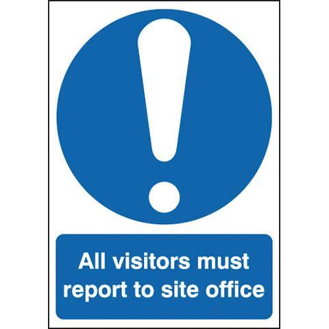 Safety Signs All Visitors Must Report – Lapwing UK
